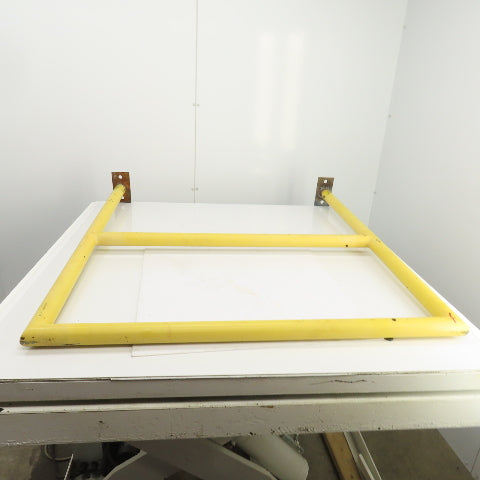 46" H x 42" Bolt Down Guardrail Hand Railing Protective Barrier Safety Yellow