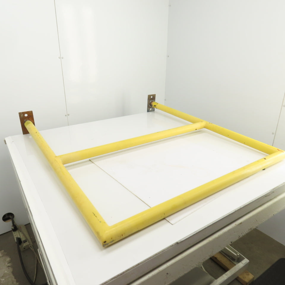 46" H x 42" Bolt Down Guardrail Hand Railing Protective Barrier Safety Yellow