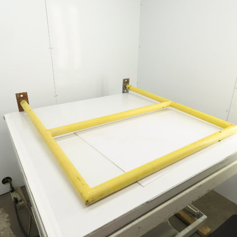 46" H x 42" Bolt Down Guardrail Hand Railing Protective Barrier Safety Yellow