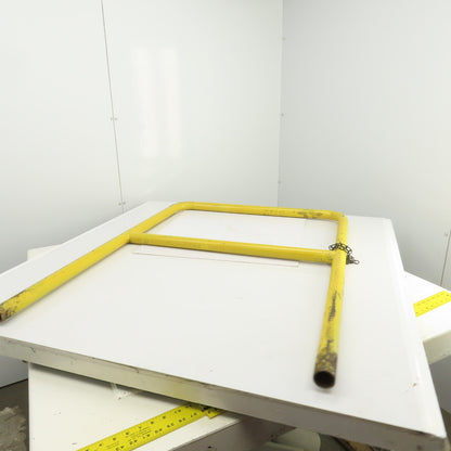 45Hx4" Drop-In Pipe Guardrail Hand Railing Protective Barrier Safety Yellow