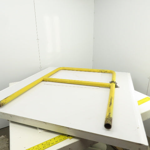 45Hx4" Drop-In Pipe Guardrail Hand Railing Protective Barrier Safety Yellow