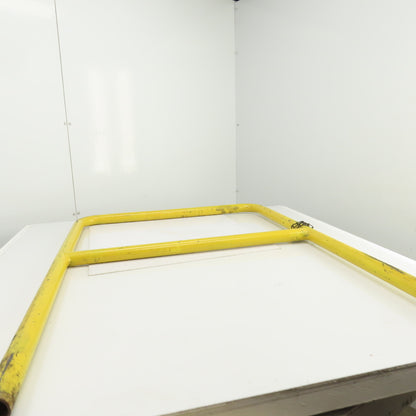45Hx4" Drop-In Pipe Guardrail Hand Railing Protective Barrier Safety Yellow