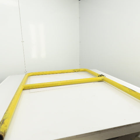 45Hx4" Drop-In Pipe Guardrail Hand Railing Protective Barrier Safety Yellow