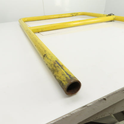 45Hx4" Drop-In Pipe Guardrail Hand Railing Protective Barrier Safety Yellow