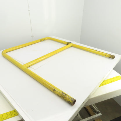 45Hx4" Drop-In Pipe Guardrail Hand Railing Protective Barrier Safety Yellow