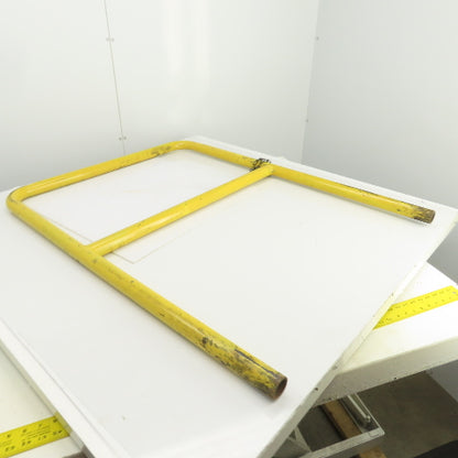 45Hx4" Drop-In Pipe Guardrail Hand Railing Protective Barrier Safety Yellow