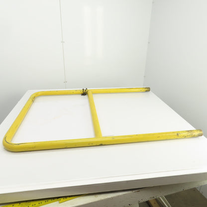 45Hx4" Drop-In Pipe Guardrail Hand Railing Protective Barrier Safety Yellow