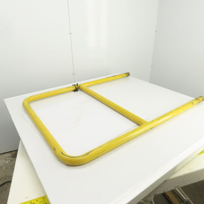 45Hx4" Drop-In Pipe Guardrail Hand Railing Protective Barrier Safety Yellow