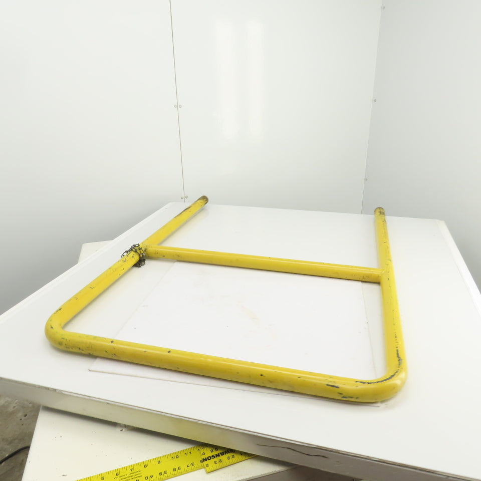 45Hx4" Drop-In Pipe Guardrail Hand Railing Protective Barrier Safety Yellow