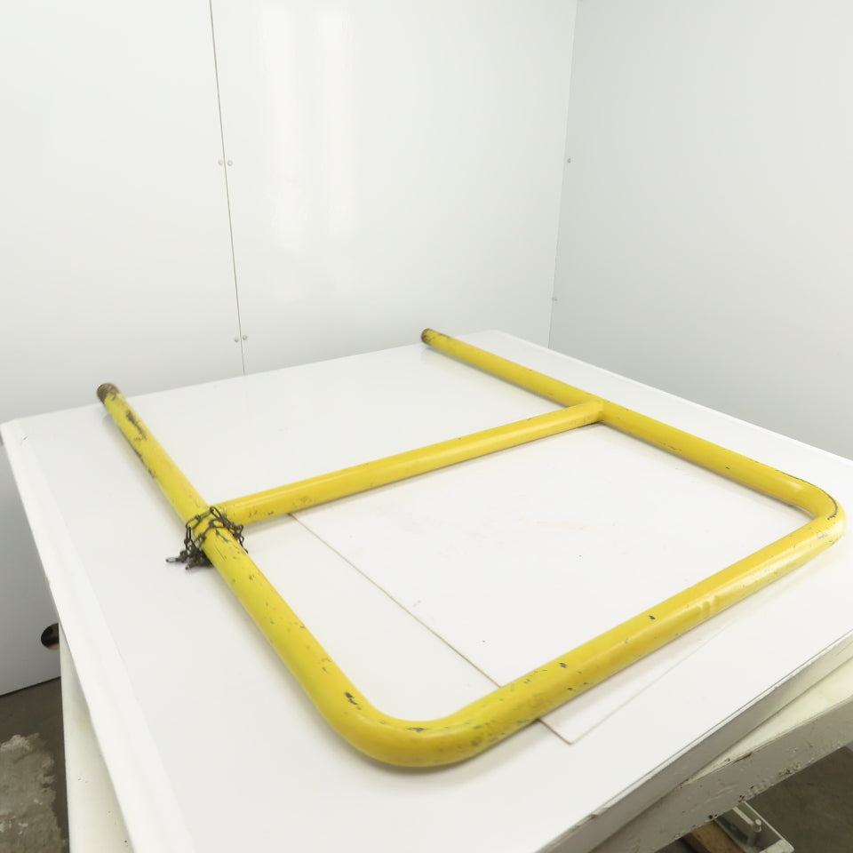 45Hx4" Drop-In Pipe Guardrail Hand Railing Protective Barrier Safety Yellow