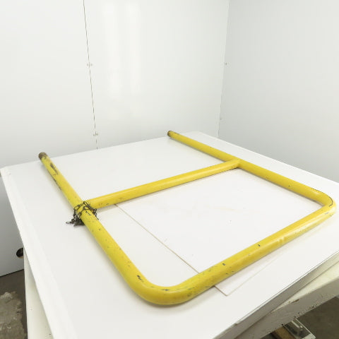45Hx4" Drop-In Pipe Guardrail Hand Railing Protective Barrier Safety Yellow