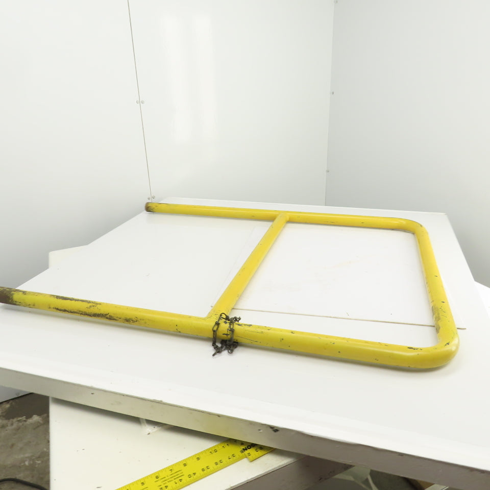 45Hx4" Drop-In Pipe Guardrail Hand Railing Protective Barrier Safety Yellow