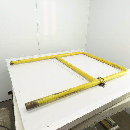 45Hx4" Drop-In Pipe Guardrail Hand Railing Protective Barrier Safety Yellow