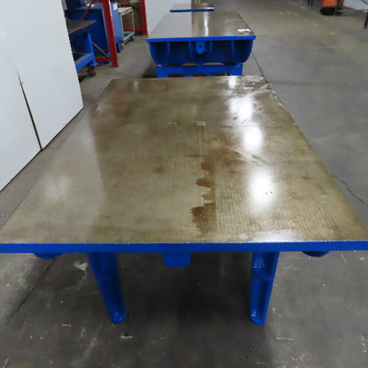 71" x 47" Cast Iron Machined Top 1-3/4" Thick Surface Inspection Plate Table