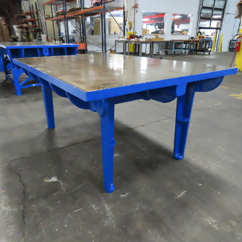 71" x 47" Cast Iron Machined Top 1-3/4" Thick Surface Inspection Plate Table