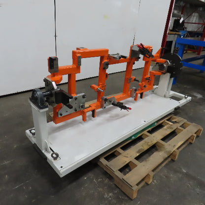 56" Wide 28" Swing Horizontal Manual Rotary Positioner Welding Jig Fixture