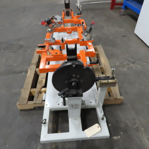 56" Wide 28" Swing Horizontal Manual Rotary Positioner Welding Jig Fixture