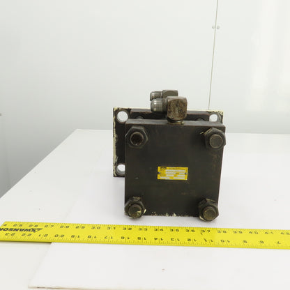 Parker J2HUI3A Double Acting Hydraulic Cylinder 1" Stroke 5" Bore 2" Rod 3000PSI