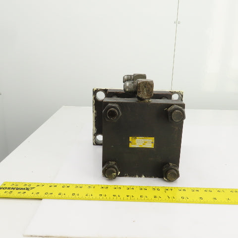 Parker J2HUI3A Double Acting Hydraulic Cylinder 1" Stroke 5" Bore 2" Rod 3000PSI