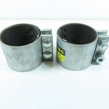 Metflo 4.500" Compression Coupling 2 Bolt Black Gasket Lot of 2