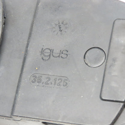 Igus 35.2.125 3-1/2" x 2" Feed Thru Wireway Energy Drag Chain W/ Anchors 50" OAL