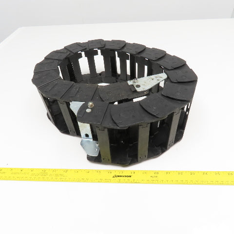 Igus 35.2.125 3-1/2" x 2" Feed Thru Wireway Energy Drag Chain W/ Anchors 50" OAL