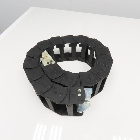 Igus 35.2.125 3-1/2" x 2" Feed Thru Wireway Energy Drag Chain W/ Anchors 50" OAL