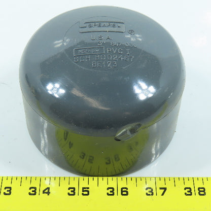 Spears 875-030 3" Socket Cap SCH80 Gray PVCI Pipe Fitting Lot of 4
