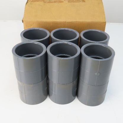 Nibco 3" Socket Slip Coupling SCH80 Gray PVCI Pipe Fitting Lot of 12
