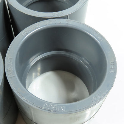 Nibco 3" Socket Slip Coupling SCH80 Gray PVCI Pipe Fitting Lot of 6