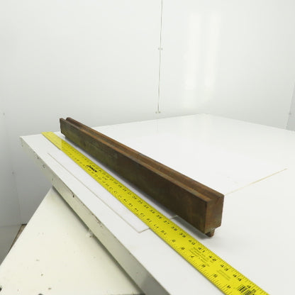 35-7/8" Press Brake 90° Forming V Angle Die Block 1/2" Tang 2-3/4"H x 1-7/8" T