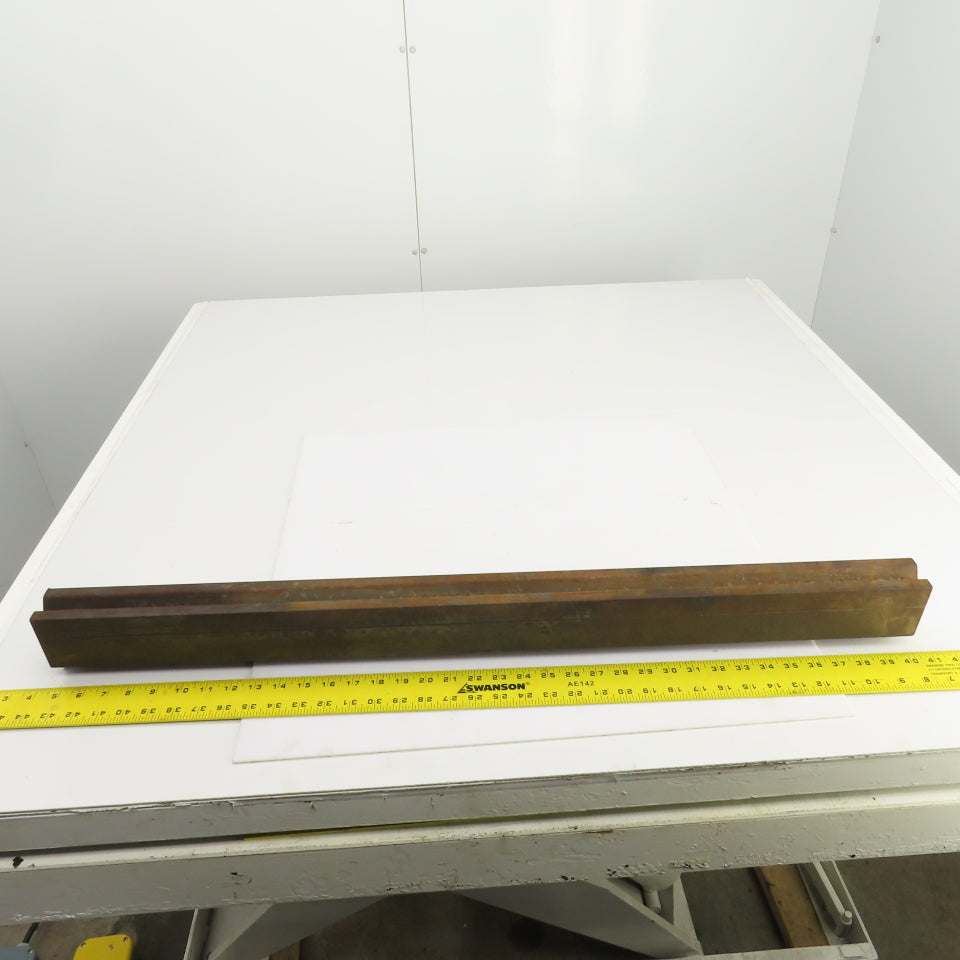35-7/8" Press Brake 90° Forming V Angle Die Block 1/2" Tang 2-3/4"H x 1-7/8" T