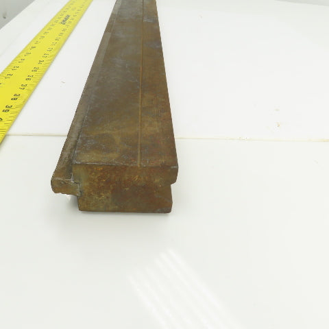 35-7/8" Press Brake 90° Forming V Angle Die Block 1/2" Tang 2-3/4"H x 1-7/8" T