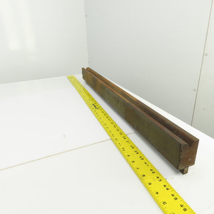 35-7/8" Press Brake 90° Forming V Angle Die Block 1/2" Tang 2-3/4"H x 1-7/8" T