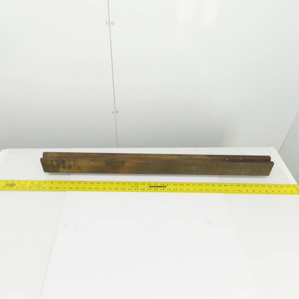 35-7/8" Press Brake 90° Forming V Angle Die Block 1/2" Tang 2-3/4"H x 1-7/8" T