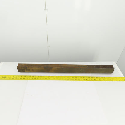35-7/8" Press Brake 90° Forming V Angle Die Block 1/2" Tang 2-3/4"H x 1-7/8" T