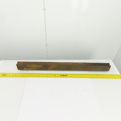 35-7/8" Press Brake 90° Forming V Angle Die Block 1/2" Tang 2-3/4"H x 1-7/8" T