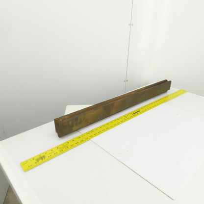 35-7/8" Press Brake 90° Forming V Angle Die Block 1/2" Tang 2-3/4"H x 1-7/8" T