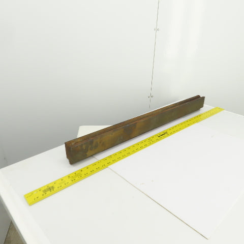 35-7/8" Press Brake 90° Forming V Angle Die Block 1/2" Tang 2-3/4"H x 1-7/8" T