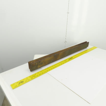 35-7/8" Press Brake 90° Forming V Angle Die Block 1/2" Tang 2-3/4"H x 1-7/8" T