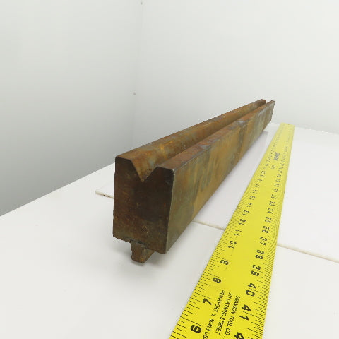 35-7/8" Press Brake 90° Forming V Angle Die Block 1/2" Tang 2-3/4"H x 1-7/8" T