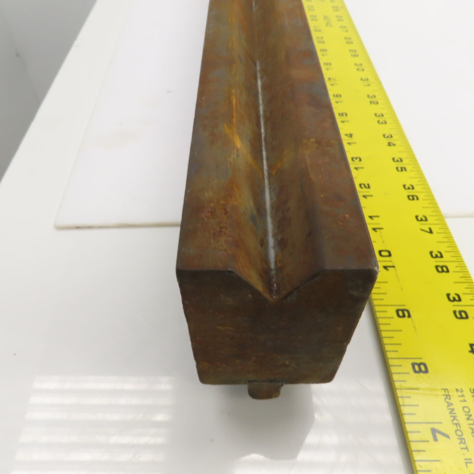 35-7/8" Press Brake 90° Forming V Angle Die Block 1/2" Tang 2-3/4"H x 1-7/8" T