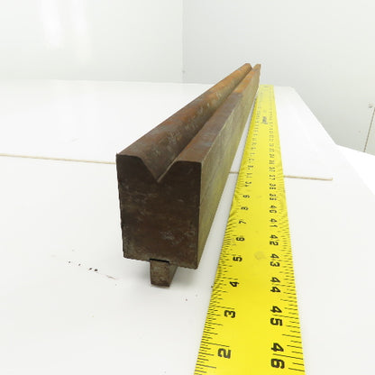35-7/8" Press Brake 90° Forming V Angle Die Block 1/2" Tang 2-3/4"H x 1-7/8" T