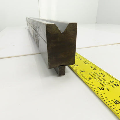 36-1/4" Press Brake 90° Forming V Angle Die Block 1/2" Tang 2-9/16"H x 1-7/8" T