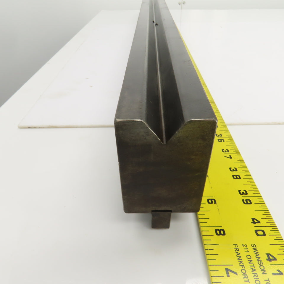 36-1/4" Press Brake 90° Forming V Angle Die Block 1/2" Tang 2-9/16"H x 1-7/8" T