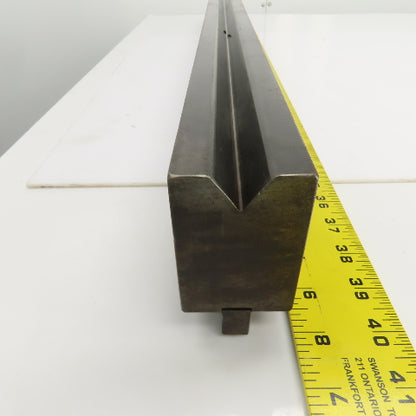 36-1/4" Press Brake 90° Forming V Angle Die Block 1/2" Tang 2-9/16"H x 1-7/8" T