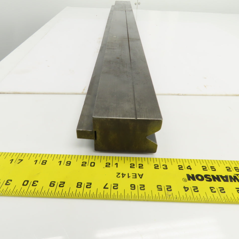 36-1/4" Press Brake 90° Forming V Angle Die Block 1/2" Tang 2-9/16"H x 1-7/8" T