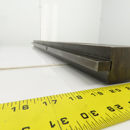 36-1/4" Press Brake 90° Forming V Angle Die Block 1/2" Tang 2-9/16"H x 1-7/8" T