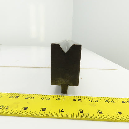 36-1/4" Press Brake 90° Forming V Angle Die Block 1/2" Tang 2-9/16"H x 1-7/8" T