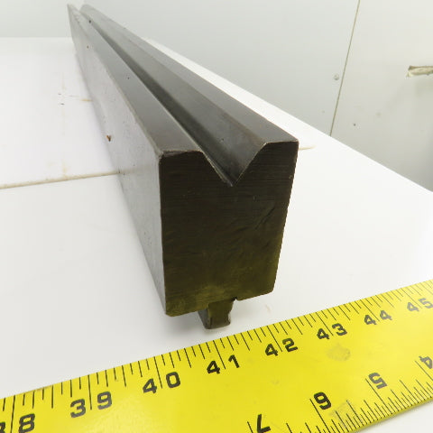 36-1/4" Press Brake 90° Forming V Angle Die Block 1/2" Tang 2-9/16"H x 1-7/8" T